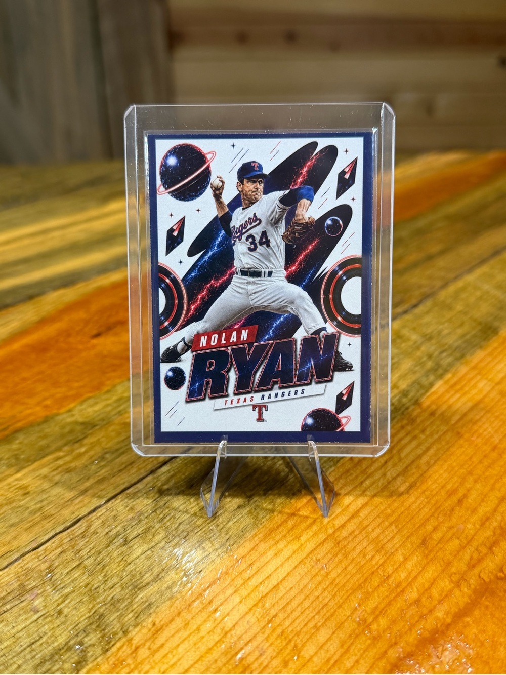 Nolan Ryan Texas Rangers Custom Baseball Card